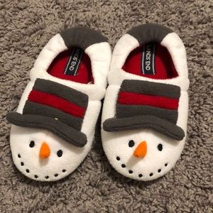 Lands’ End Snowman Slippers